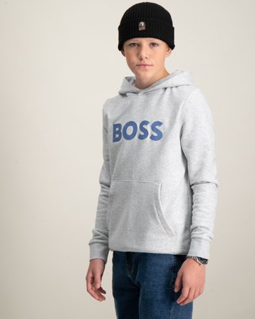 BOSS HOODED SWEATSHIRT Gris Sweats à capuche Garçon - Kids Brand Store