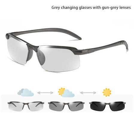 Polariserede fotokromiske solbriller Dag- og natkørsel Fiskeri