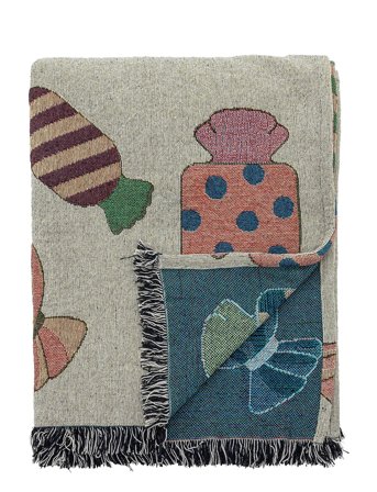 Bloomingville Caramella Throw - Multi/patterned - 150X 130CM