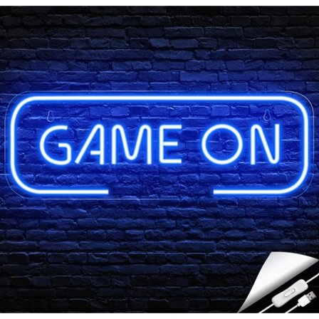 Neon Game On Neon Gamer LED Væglampe Dekoration