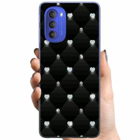 Motorola Moto G51 5g Tpu Mobilskal Bling Heart