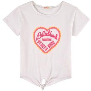 Billieblush White Glitter Heart T-Shirt - Tops - 4 years - White