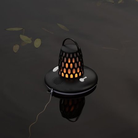 Flydende Bluetooth-subwoofer med LED-lys og IP68-klassificering