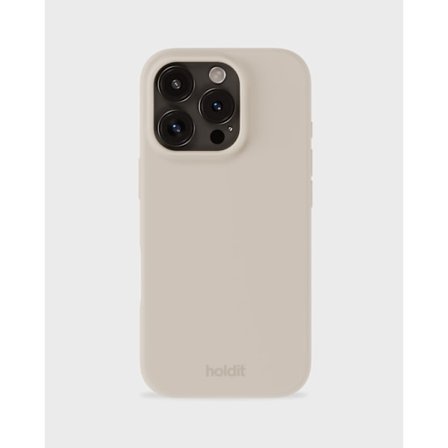 holdit iPhone 16 Pro Max Mobilskal Silikon Ljus Beige