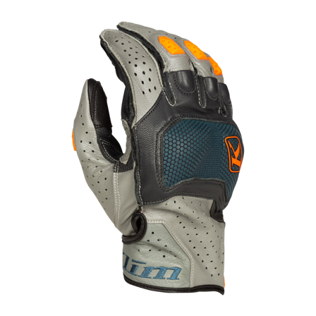 Rękawice Motocyklowe Klim Badlands Aero Krótkie Petrol/Pomarańczowy XXXL