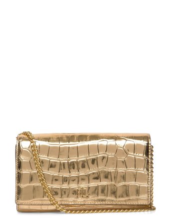 Lauren Ralph Lauren Metallic Medium Adair Ii Crossbody - Gold - ONE SIZE