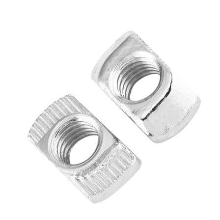 T-ura vasarapäämutteri, nikkelipinnoitettu hiiliteräs, kiinnike alumiiniprofiilille (EU30 M6*16.5*8)