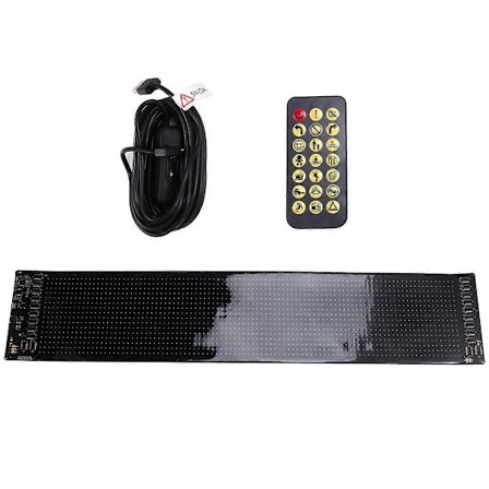 USB Bil Lastbil Display Skærm 16x96 LED Matrix Pixel Panel Lampe_jar