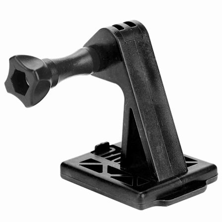 Lättviktig Bärbar Hjälmadapterbas i Nylon, Fast Fäste för Kamera (Svart)