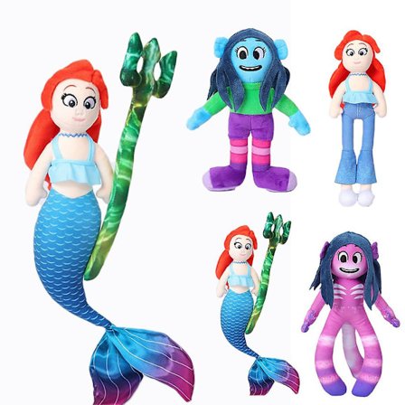 Ruby Gillman Teenage Kraken Mermaid Plysjleker Myke Fylte Dyr Barn Gaver Hjemmedekorasjon