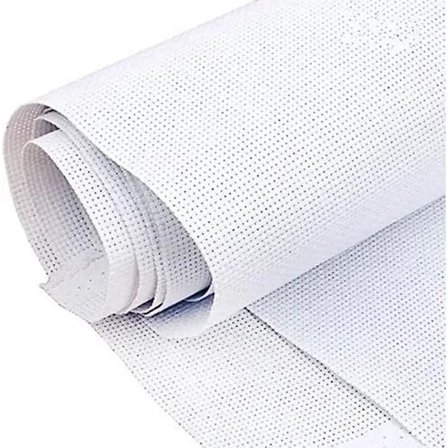 Aida-stoff 14 Count for korssting, hvit, allsidig broderistoff 150 x 100 cm