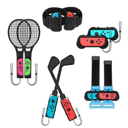 1 SET Switch-urheilutarvikkeet Nintendo Switch & OLED -peleihin Golf Super Rush