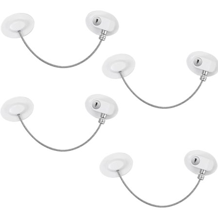 4 st minikylskåpsdörrlås barnsäkerhet starkt självhäftande lås f