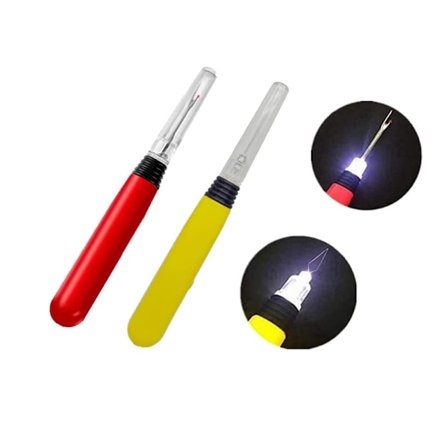 2 stk. Lyser opsprætter LED nåletråder syværktøj uden batteri