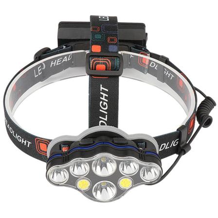 Ajovalon LED-kaukosäädin vedenpitävä USB lataustikku Punainen valovaroitus