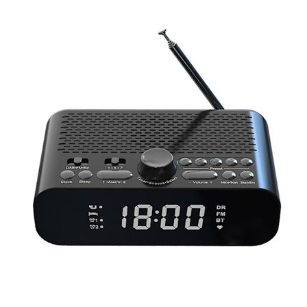 DAB-A5 LED-display DAB/FM-vekkerklokkeradio med Bluetooth-høyttaler, EU-versjon