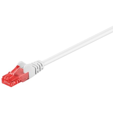 CAT 6 patch cable, U/UTP, Vit 0,5 m