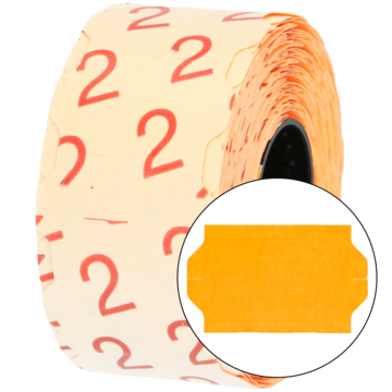 Prisetikett 32x19mm Oran. G2