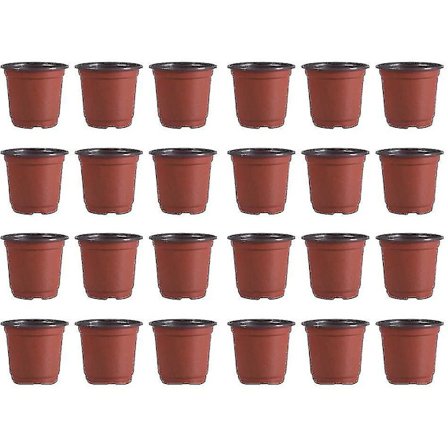 100 stk plastplanter barnehagepotter, frøstartpotte 10 cm liten blomsterplante