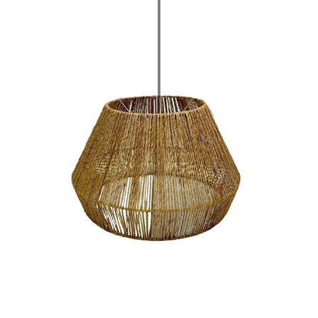 Cane-riippuvalaisin, luonnonvärinen juutti, 45x45x28 cm