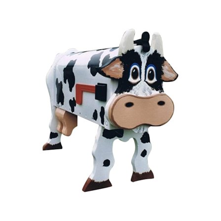 Unik metall veggmontert ku- og hestepostkasse for utendørs hagedekorasjon