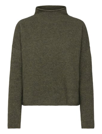 Filippa K Mika Yak Funnelneck Sweater - Green - L