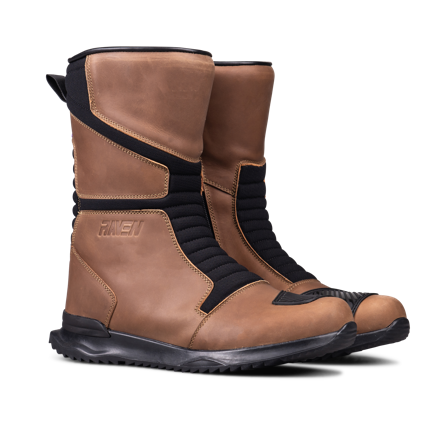 Motorradstiefel Raven Danube Leather WP Braun 41