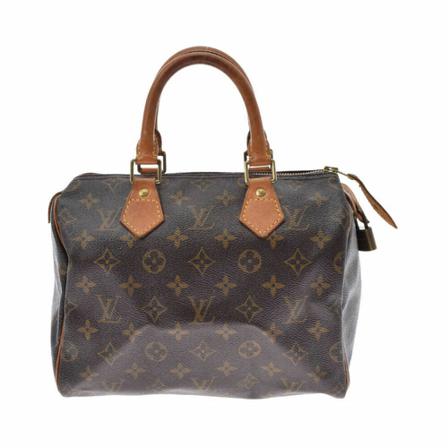 Louis Vuitton Vintage, Pre-owned Speedy 25 Monogram Handbag Bruin, Dames, Maat:ONE Size