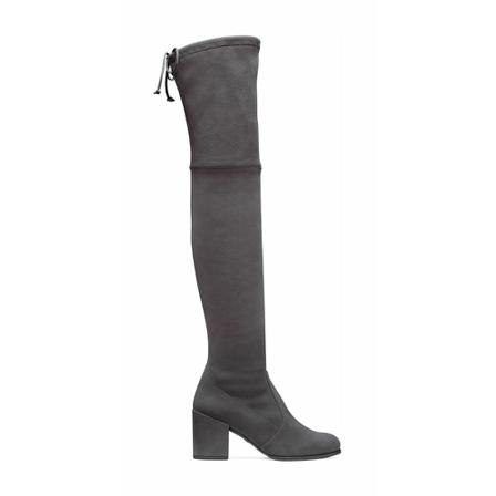 Stuart Weitzman Tieland Laarzen , Grijs , Dames , Maat: 38 1/2 EU Hoge & overknee laarzen