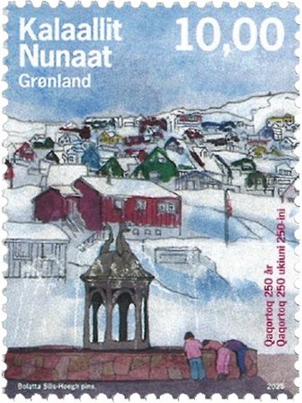 Grønland - Qaqortoq 250 år - Postfrisk frimærke