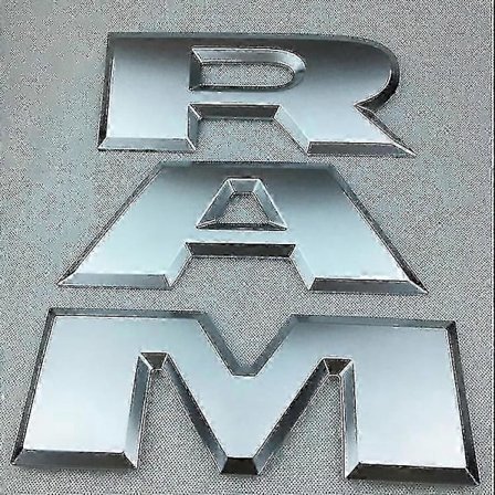 Sopii Dodge Ram -tavaratilan logolle, Pickup-tarrat Ram 1500 2500 3500 -malleille, suuri takaluukun autotarra - jc