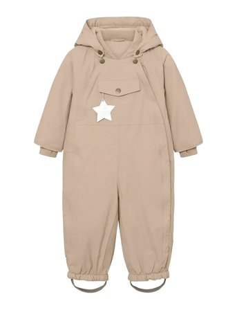 MINI A TURE Matwisti Fleece Lined Snowsuit. Grs - Beige - 86