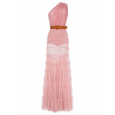 Elisabetta Franchi, Party Dresses Różowy, Kobieta, Rozmiar: S