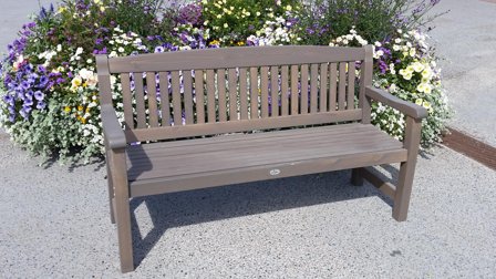 Eden Wood Kattvik EW 0920-7 Trädgårdsbänk 3-sits Grå, Utemöbler