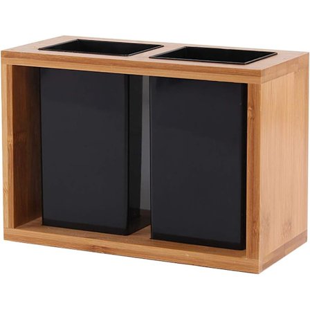 Bestickställ i bambu, bestickkorg, bestickställ i trä, bestickbord, bestickavrinningskorg