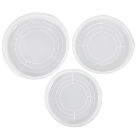 3 stk. Røreskål Låg Røreskål Plastik Låg Køkkenskål Anti Overløbs Låg