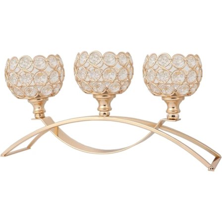 Krystall lysestaker, 3 armer bordkandelaber, skjenk skap kandelaber ornamenter bord midtpunkter for bryllup, hjemmedekor, Thanksgiving