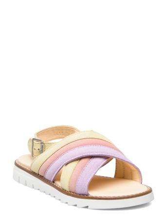 Sandals - Flat - Open Toe - Op Shoes Summer Shoes Sandals Multi/mønstret ANGULUS*Betinget Tilbud