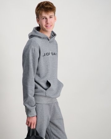 Nike Jordan JDB MJ STRETCH HBR PO HOODIE Grå Hoodies/Hættetrøjer Dreng - Kids Brand Store