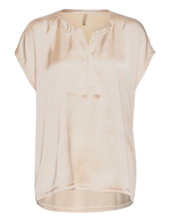 Sc-Thilde Blouses Short-sleeved Creme Soyaconcept