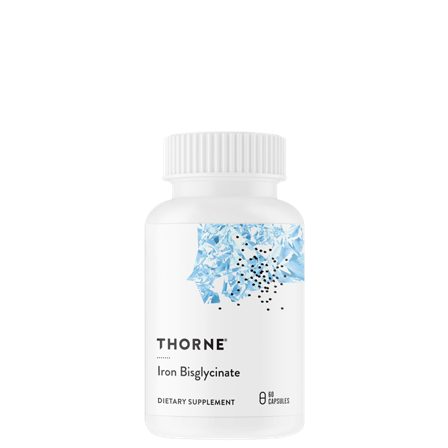 Thorne Research Inc. Jernbisglycinat Jerntabletter 60 kapsler