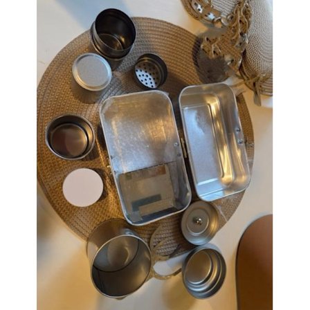 Kaffekit för camping, vintage espressomaskin kompatibel med resor och utomhuscamping