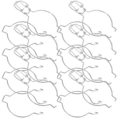 12 stk. Forseglingsclips i rustfrit stål til sylteglas, glasbeholdere, spænder, forseglingsclips til glas, tilbehør til konserveringsglas til lufttæt 