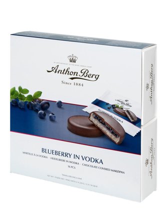 Anthon Berg Blueberry in Vodka, 16 pcs 0.44kg