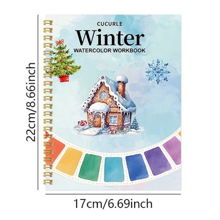 Akvarel Malebog | Professionel Akvarel Malebog | Kunst Malebog *hus*