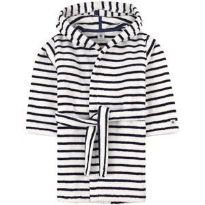 Kids - Petit Bateau White Stripe Bathrobe 6-8 years - Nightwear - 6-8 years - Blue