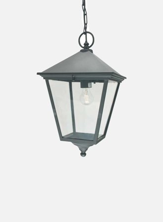 London 493a m/kjetting utelampe - sort