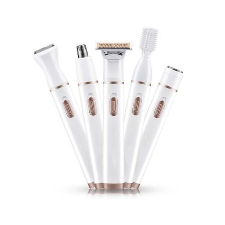 Elektrisk Rakapparat & Trimmer för Kvinnor, 5-i-1