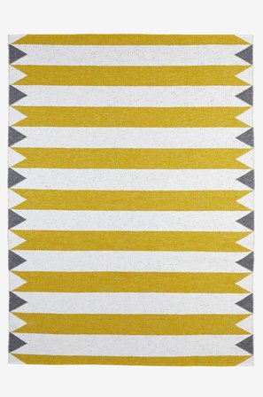 Horredsmattan - Plastmatta Peak 150 x 200 cm - Gul - Plastmattor - 150X200 - Från Homeroom