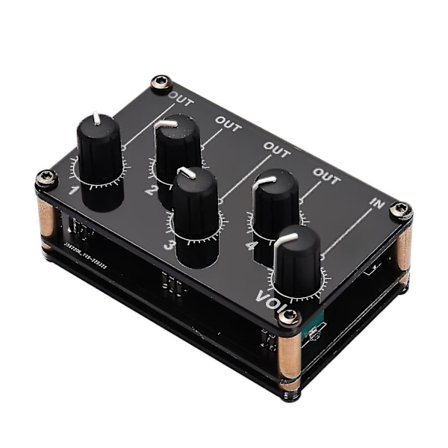 1-til-4-ud Passiv Mixer Modul Mini Stereo 4-kanals Passiv Mixer Lyd Mixer 1 Lydindgang Til 4 O 1-til-4-ud